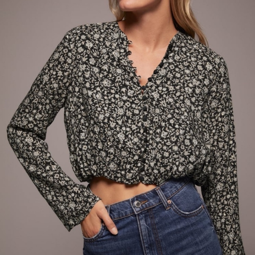 Zara Floral Print Crop Top